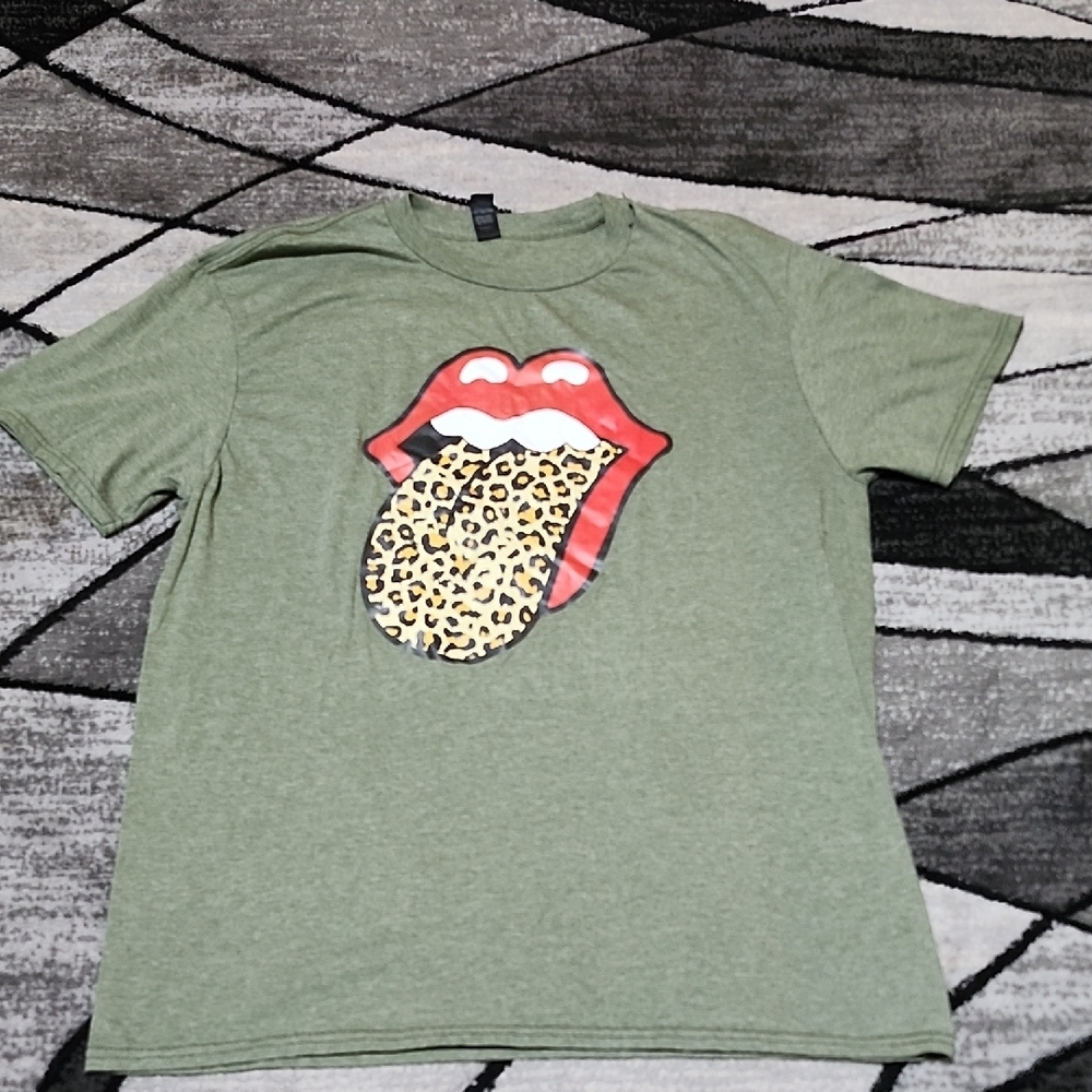 ANVIL LEOPARD TONGUE GRAPHIC CREWNECK TEE-SHIRT XL PRICE FIRM